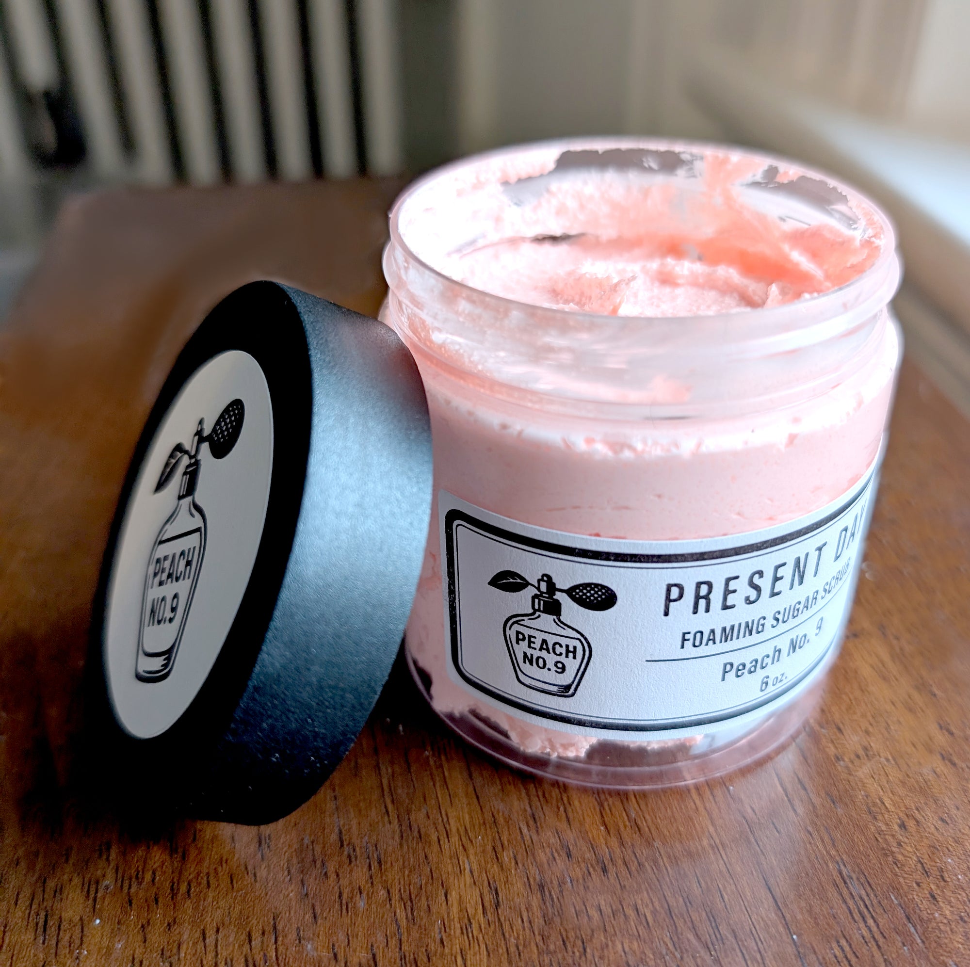 Luxe Foaming Sugar Scrub – Exfoliating & Hydrating Cleanse in a 6 oz. Jar