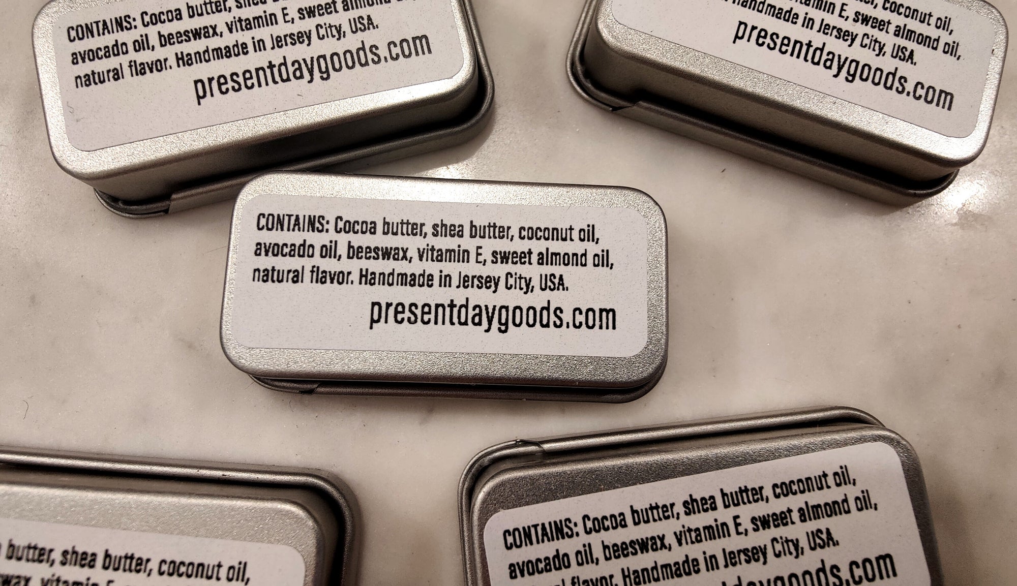 Present Day Peppermint Lip Balm in a Sliding Tin – Deeply Hydrating & Plastic-Free