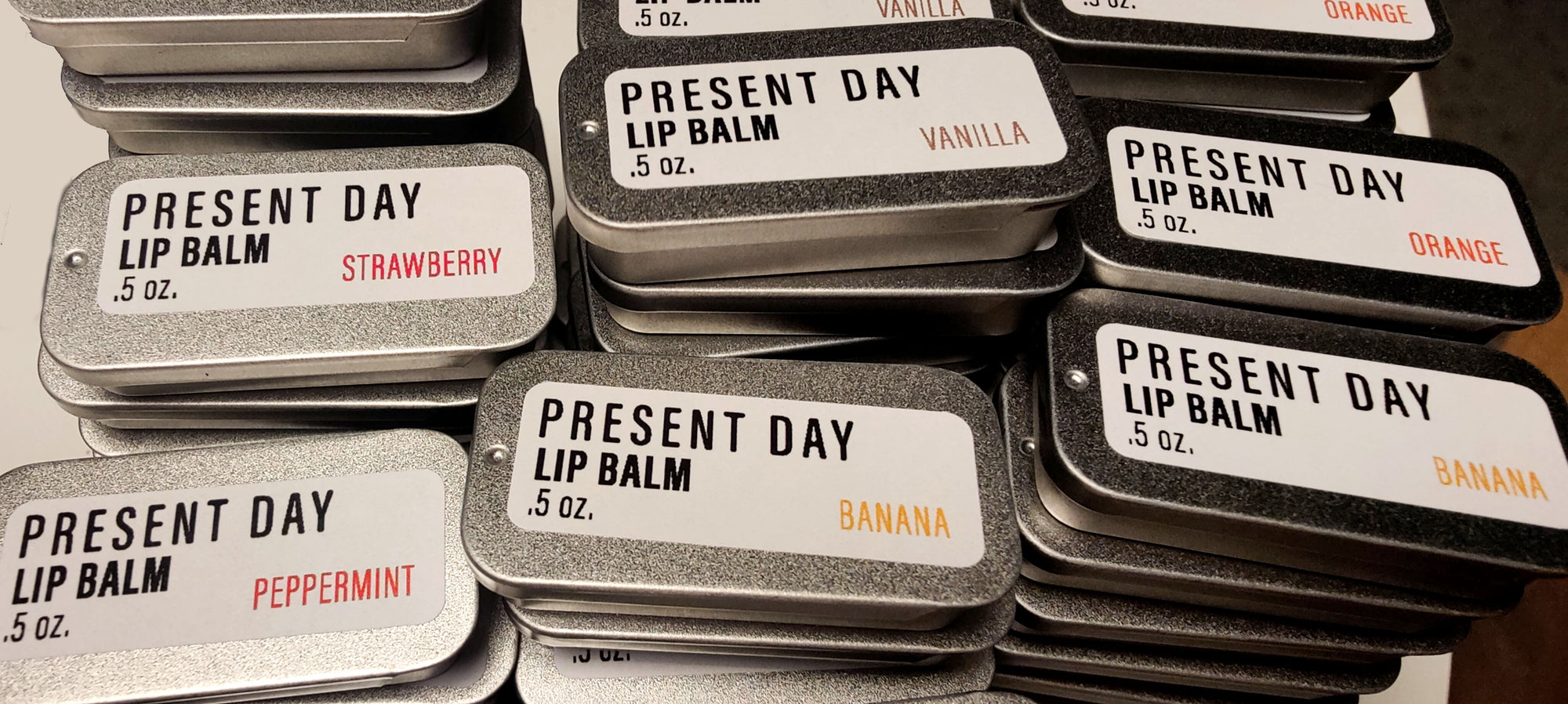Present Day Peppermint Lip Balm in a Sliding Tin – Deeply Hydrating & Plastic-Free