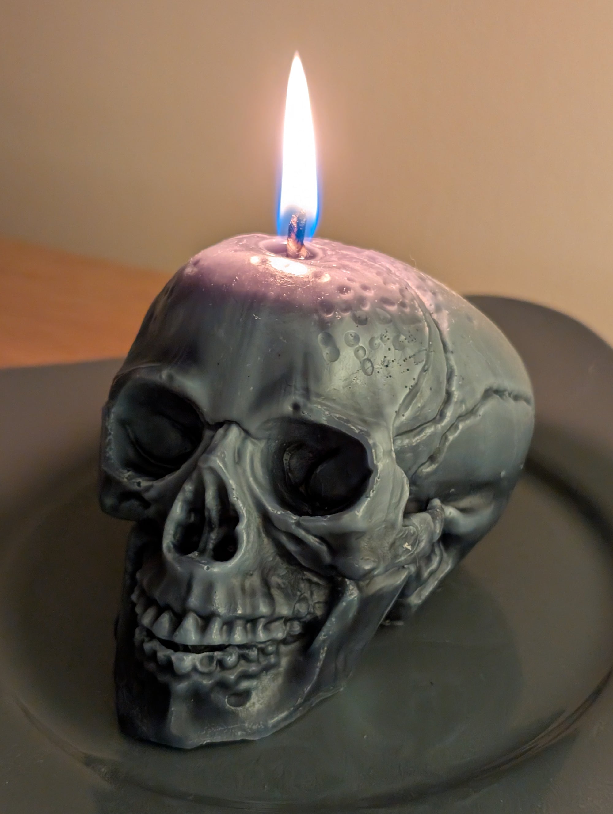 Skull Sculpture Paraffin Candle (unscented)