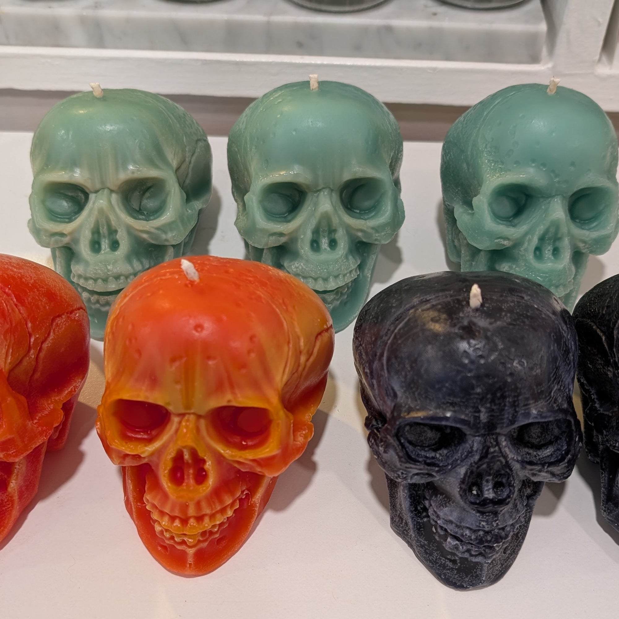 Skull Sculpture Paraffin Candle (unscented)