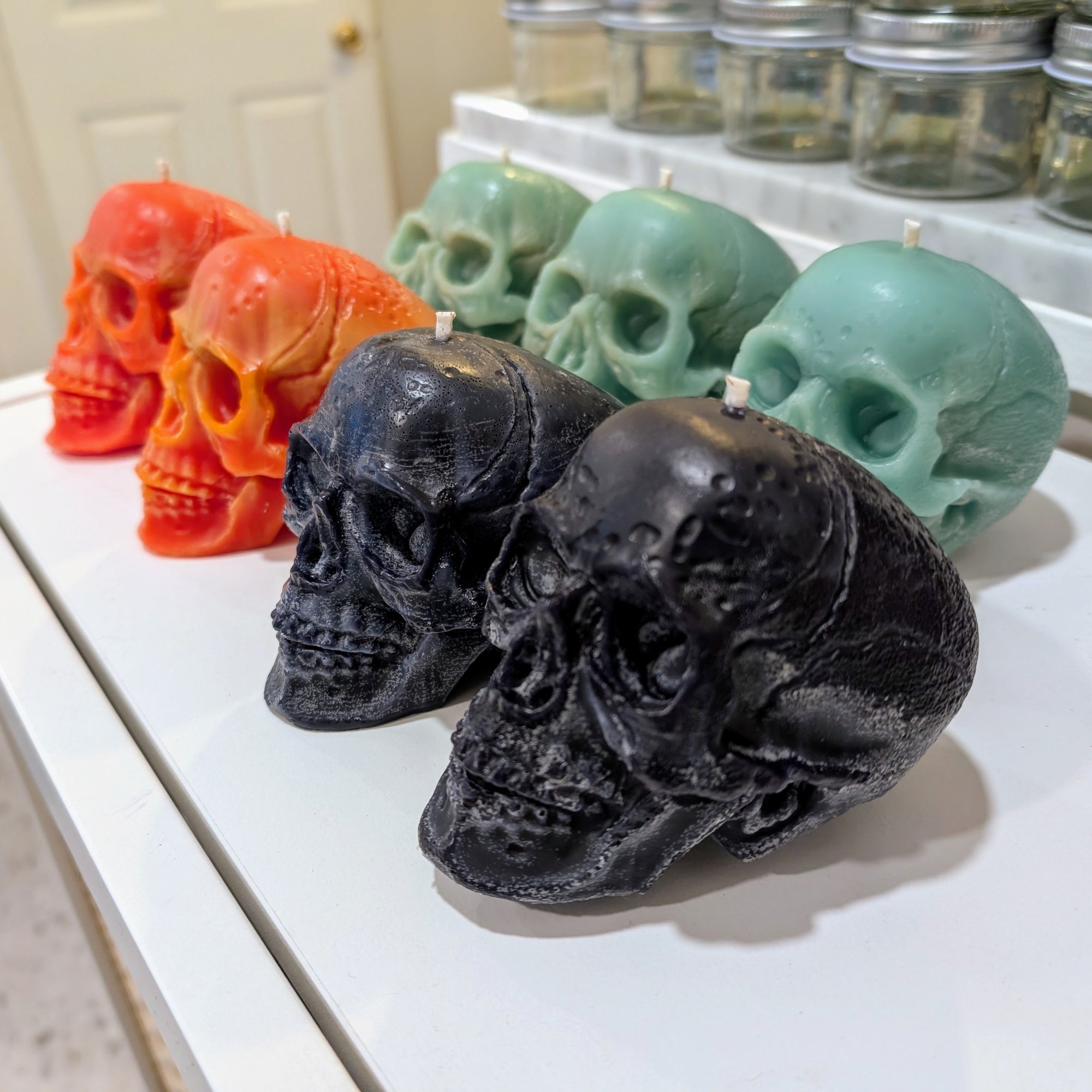 Skull Sculpture Paraffin Candle (unscented)