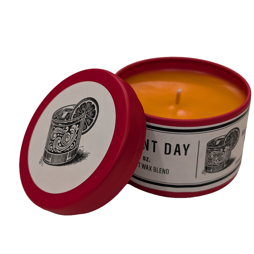 Negroni de Mare Candle – Hand-Poured Coconut Wax in 3 oz. Tin, Bold Citrus & Aromatic Woods