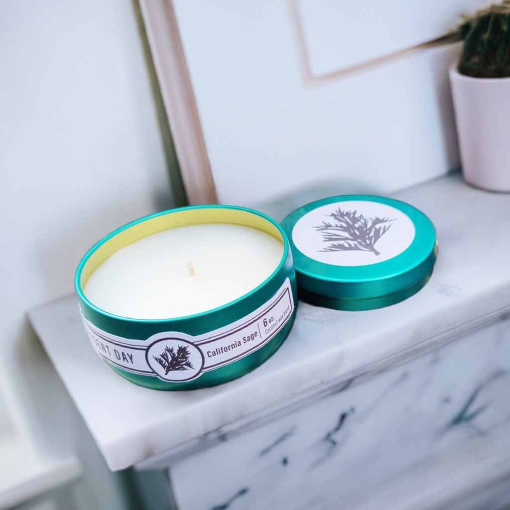 California Sage 6 oz. Scented Candle Gift Tin