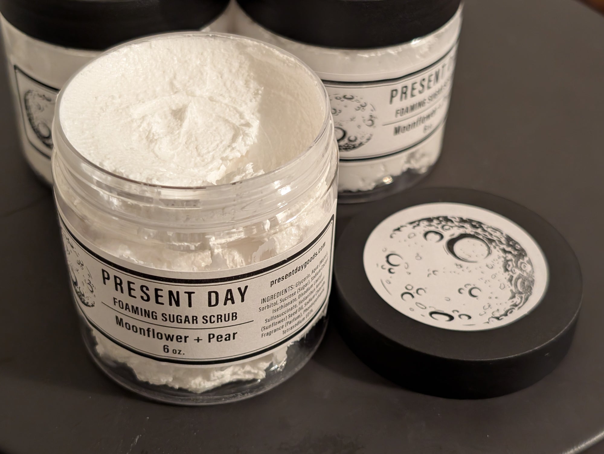 Luxe Foaming Sugar Scrub – Exfoliating & Hydrating Cleanse in a 6 oz. Jar