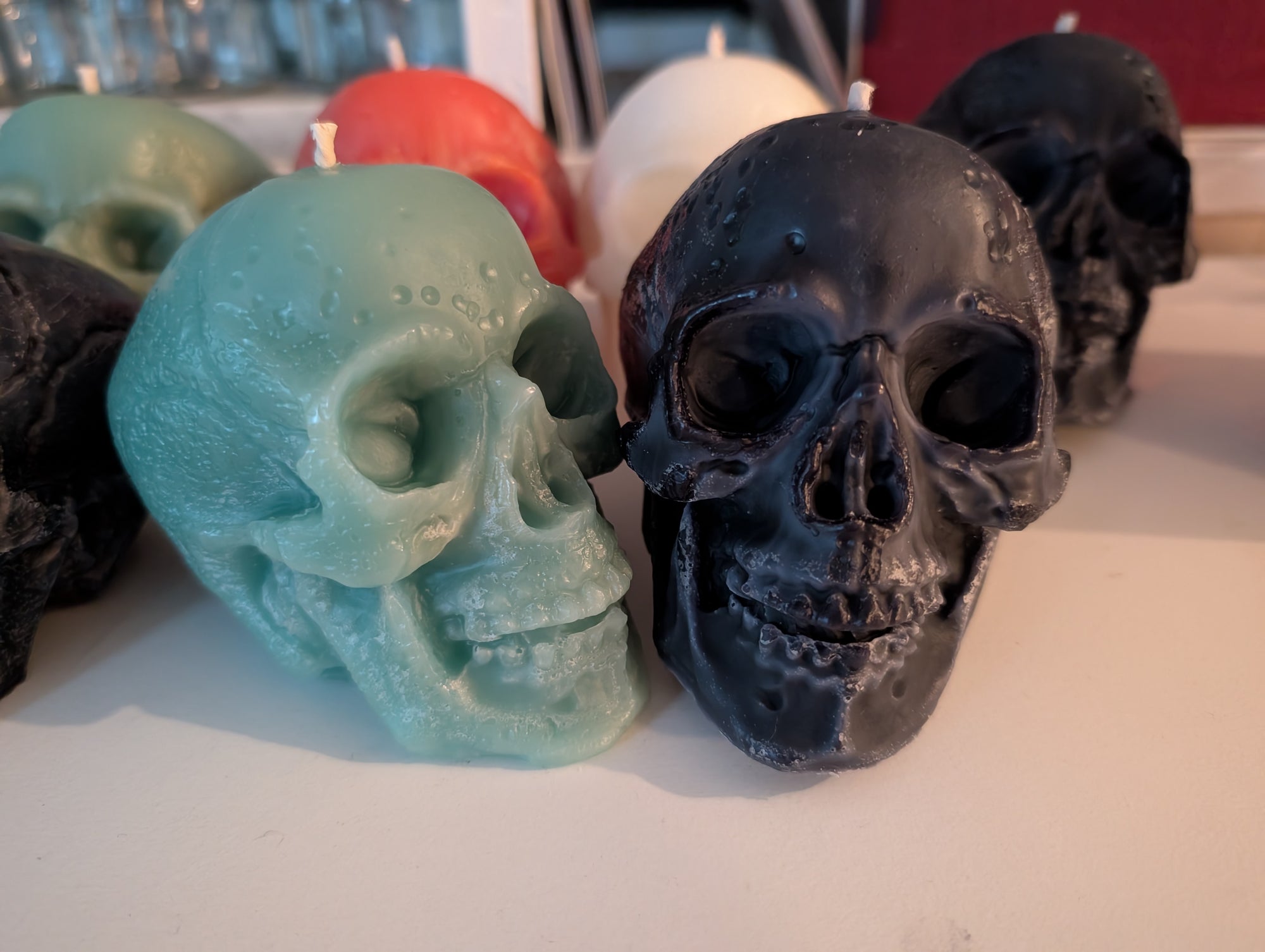 Skull Sculpture Paraffin Candle (unscented)