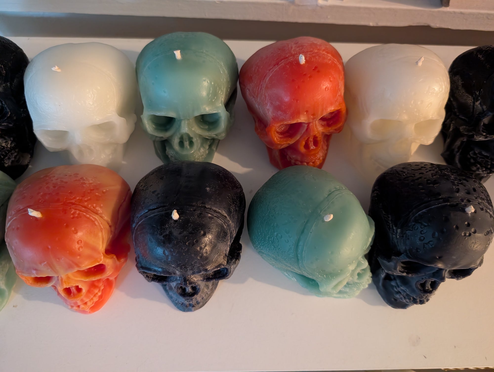 Skull Sculpture Paraffin Candle (unscented)