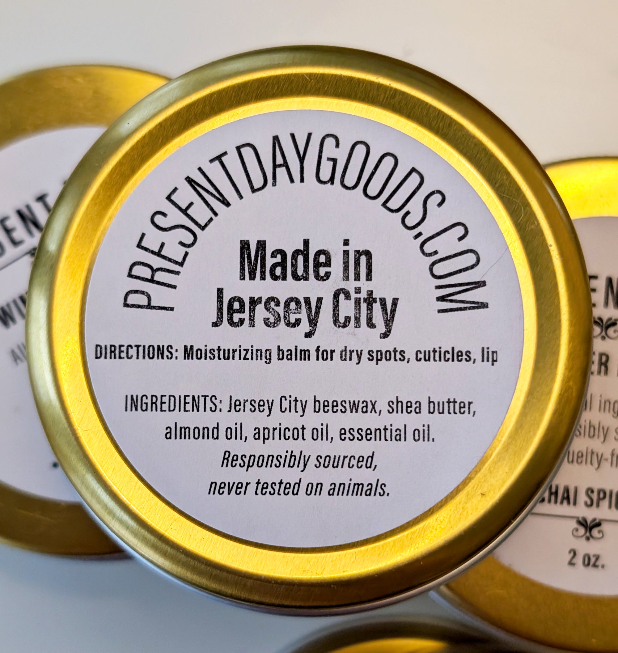 Chai Spices Winter Balm, 2 oz. solid balm tin