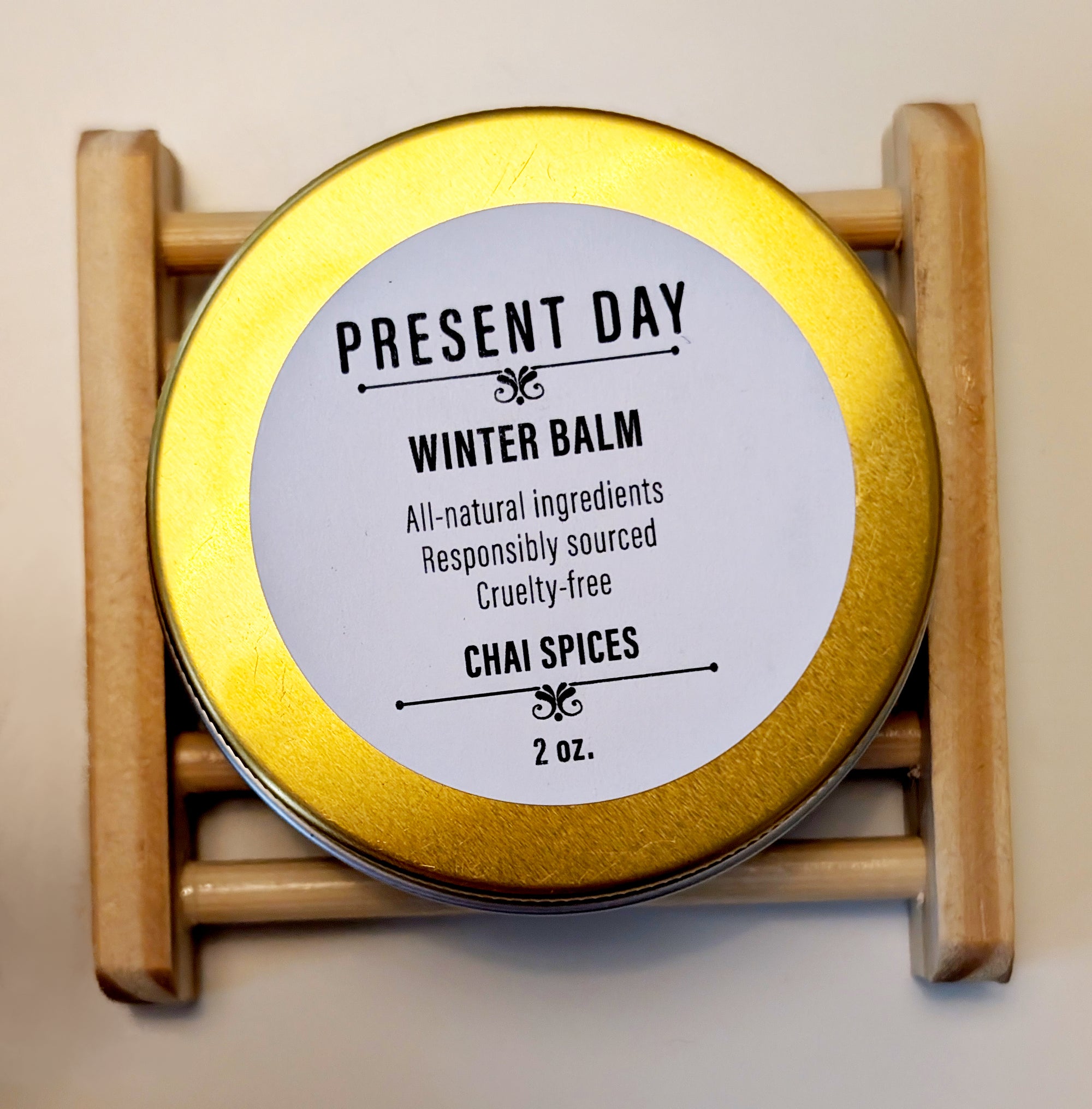 Chai Spices Winter Balm, 2 oz. solid balm tin