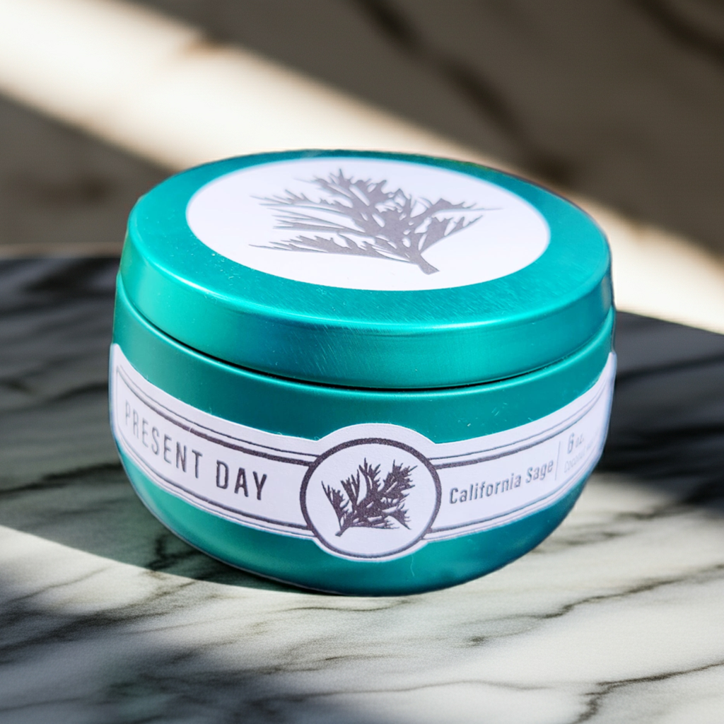 California Sage 6 oz. Scented Candle Gift Tin