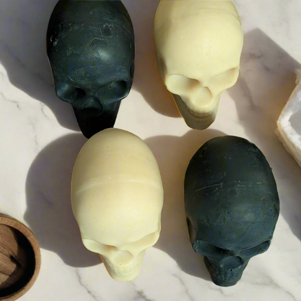 Skull Sculpture Hand Soap - Activated Charcoal
