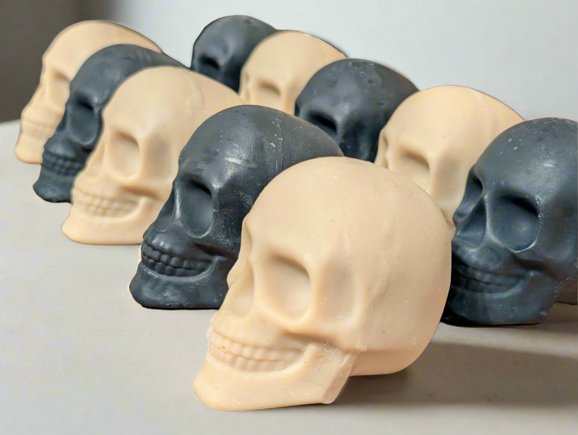 Skull Sculpture Hand Soap - Activated Charcoal
