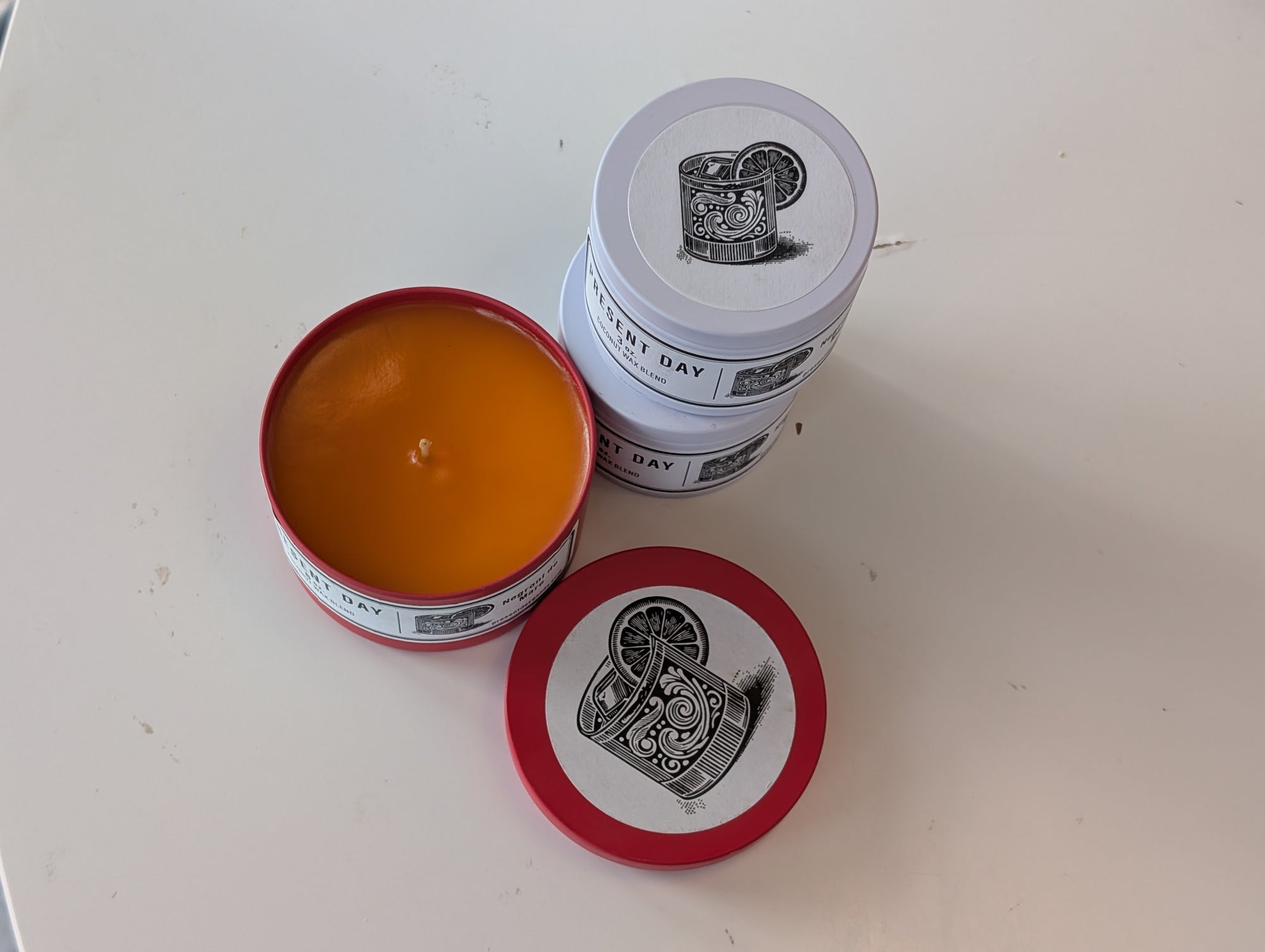 Negroni de Mare Candle – Hand-Poured Coconut Wax in 3 oz. Tin