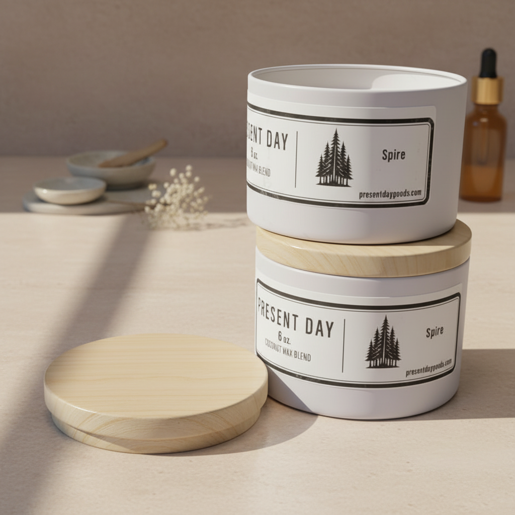 Spire, Pine Fragrance Mini Travel Candle, 3 oz.