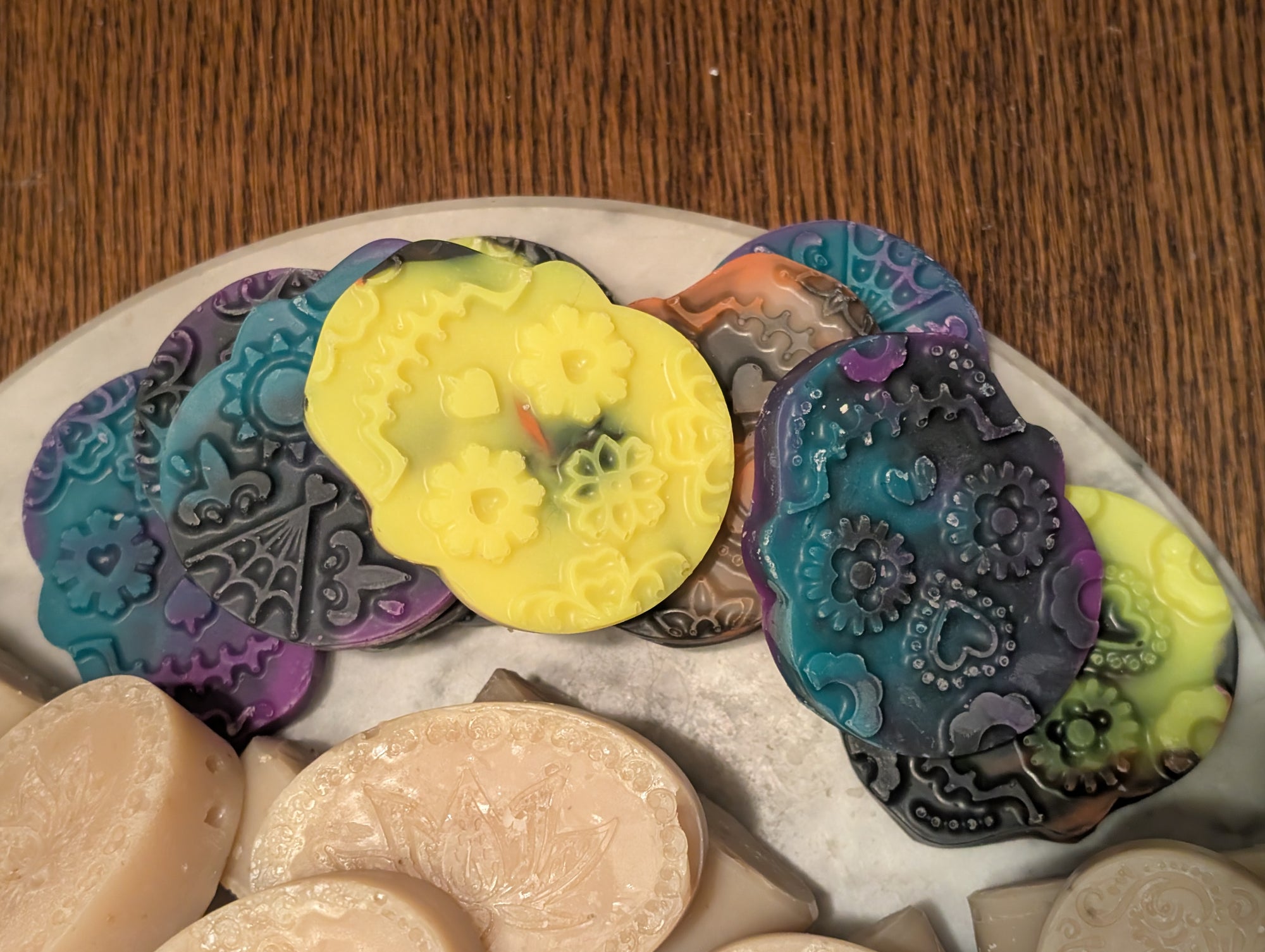 Day of the Dead Sugar Skull Scented Soap with Activated Charcoal