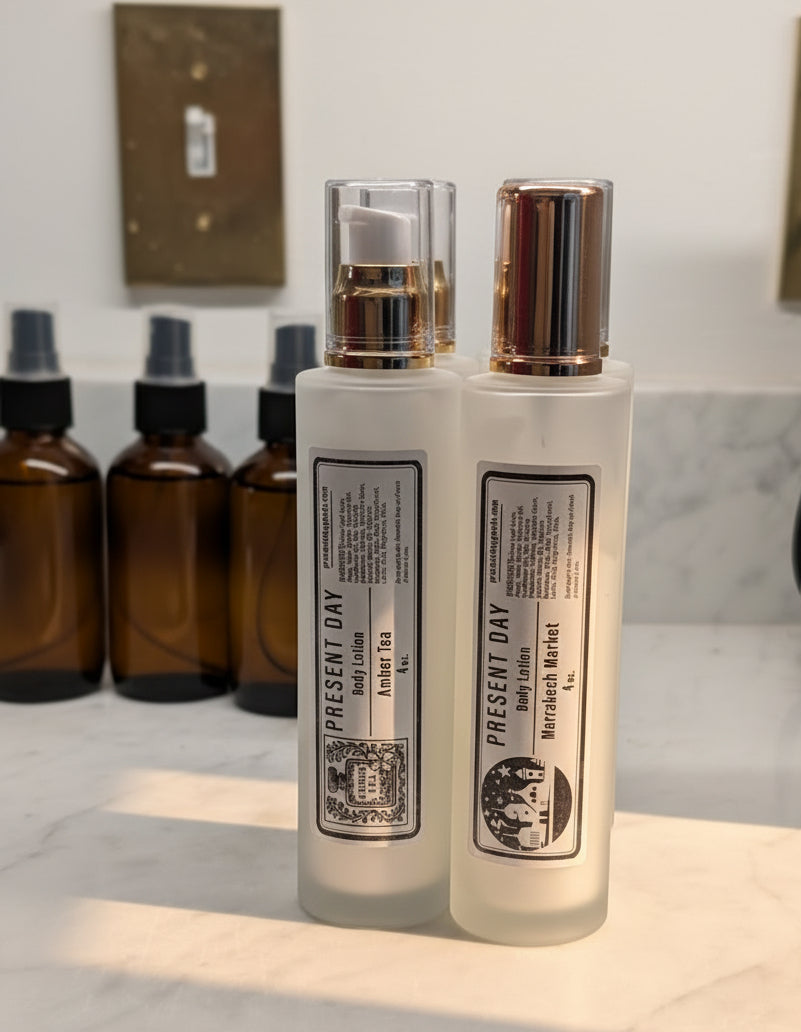 Luxe Vital Cream Body Lotion, 4 oz. Glass Bottle