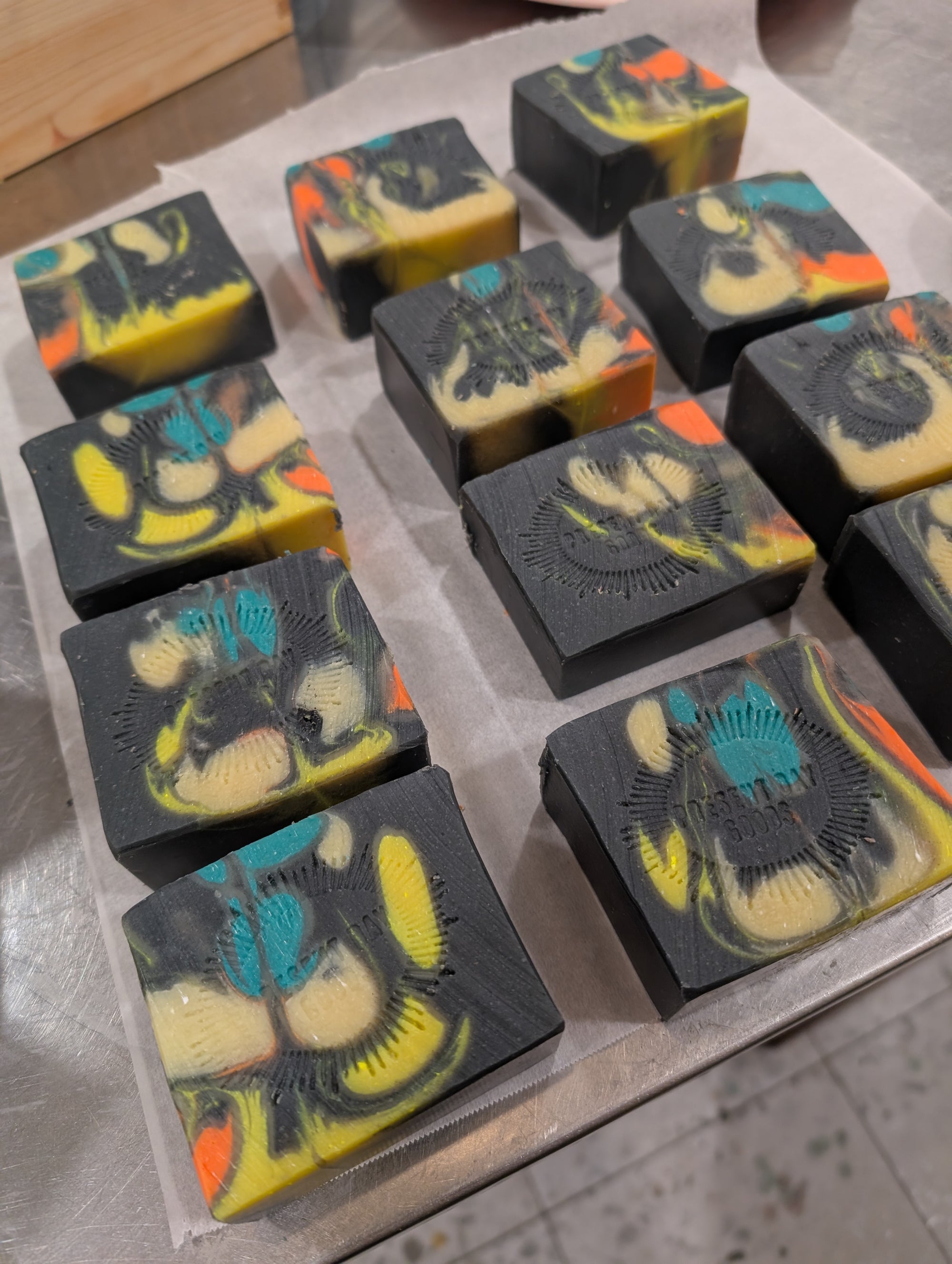 Day of the Dead Sugar Skull Scented Soap with Activated Charcoal