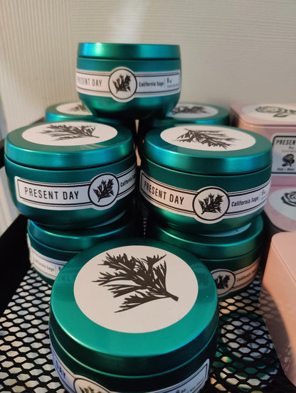 California Sage 6 oz. Scented Candle in a Tin